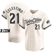 Gilberto Celestino Men's Minnesota Twins Cream Limited Alternate Jersey