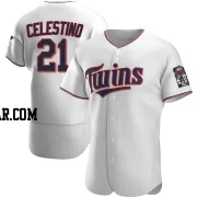 Gilberto Celestino Men's Minnesota Twins White Authentic Home Jersey