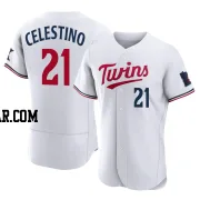 Gilberto Celestino Men's Minnesota Twins White Authentic Home Jersey