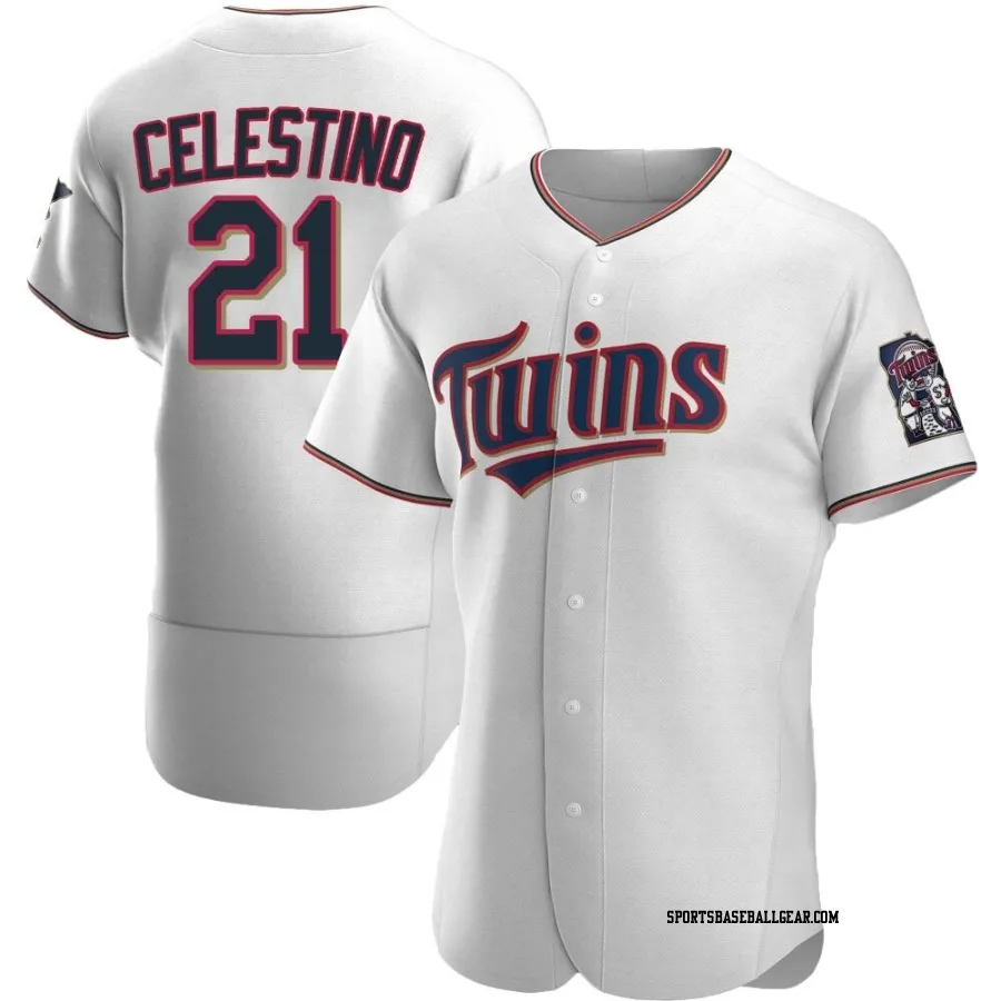 Gilberto Celestino Men's Minnesota Twins White Authentic Home Jersey