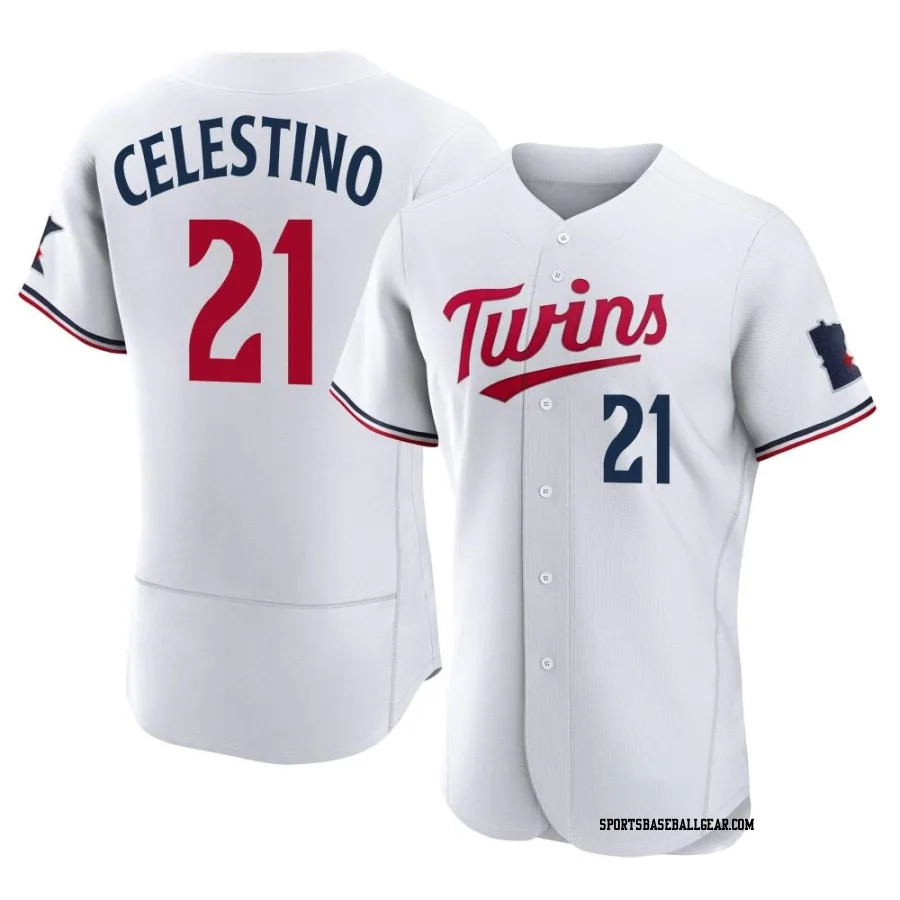 Gilberto Celestino Men's Minnesota Twins White Authentic Home Jersey