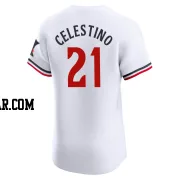 Gilberto Celestino Men's Minnesota Twins White Elite Home Jersey