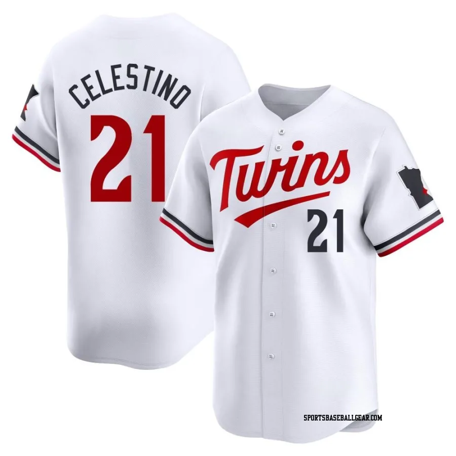 Gilberto Celestino Men's Minnesota Twins White Limited Home Jersey