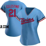 Gilberto Celestino Women's Minnesota Twins Light Blue Authentic Alternate Jersey