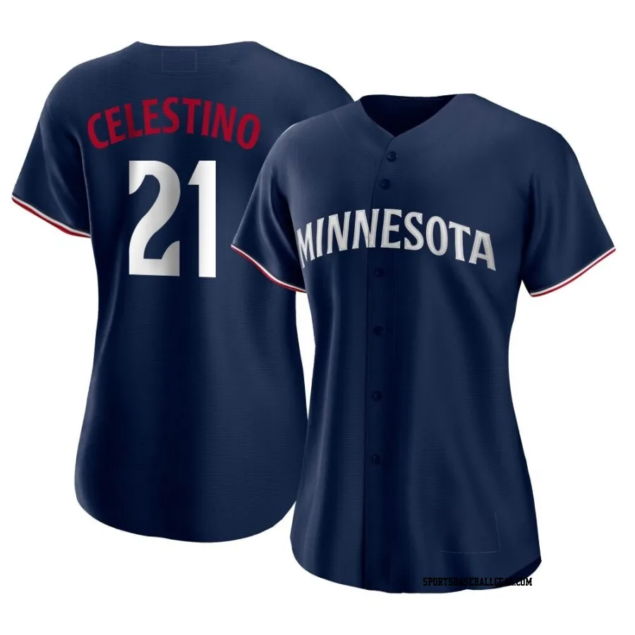 Gilberto Celestino Women's Minnesota Twins Navy Authentic Alternate Jersey