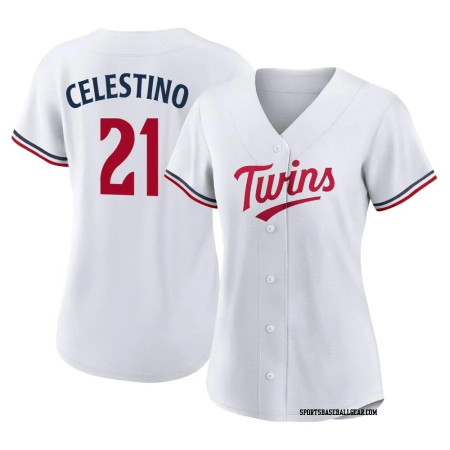 Gilberto Celestino Women's Minnesota Twins White Authentic Home Jersey