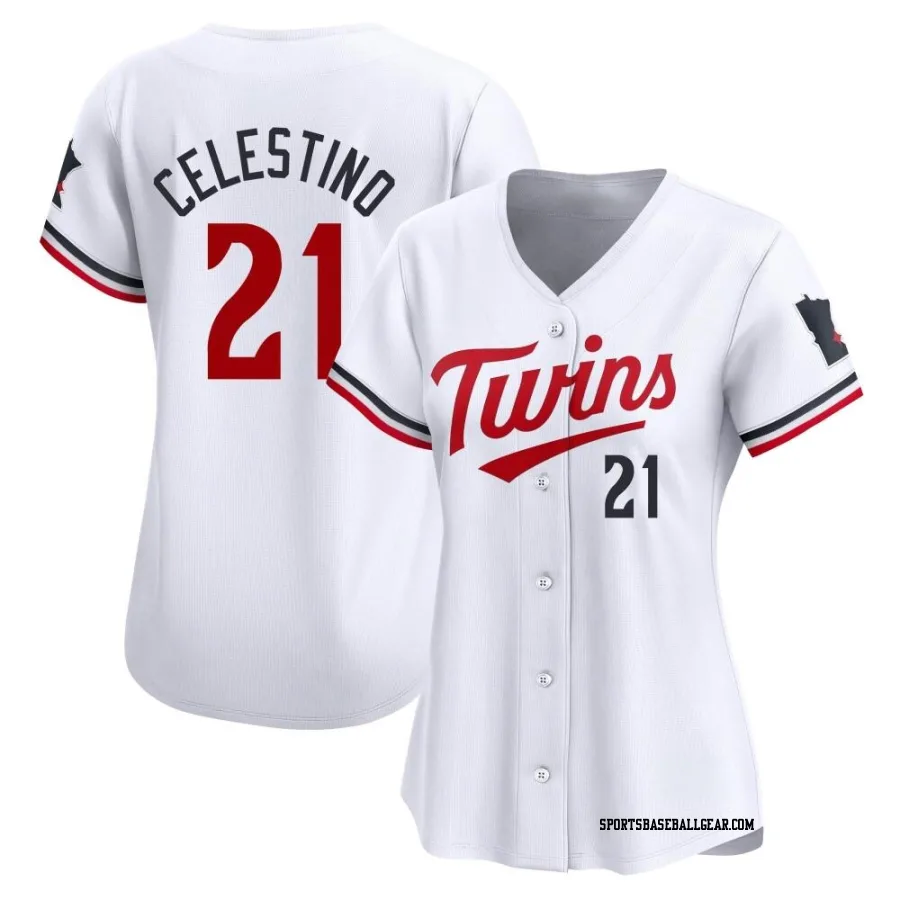 Gilberto Celestino Women's Minnesota Twins White Limited Home Jersey