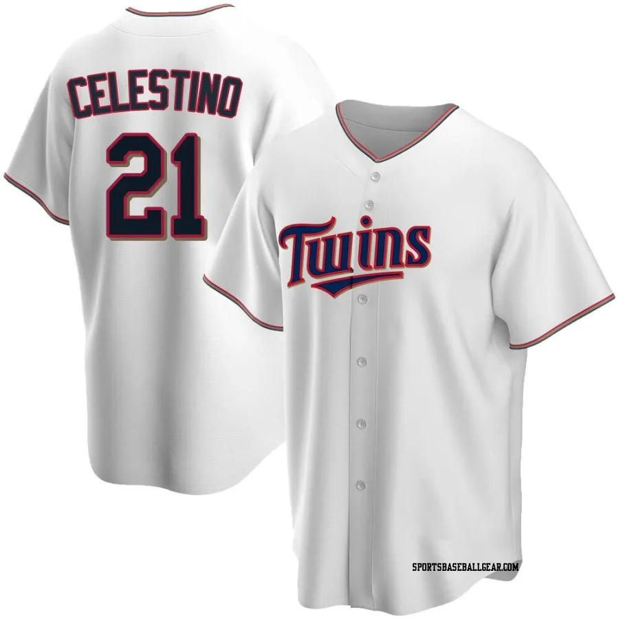 Gilberto Celestino Youth Minnesota Twins White Replica Home Jersey