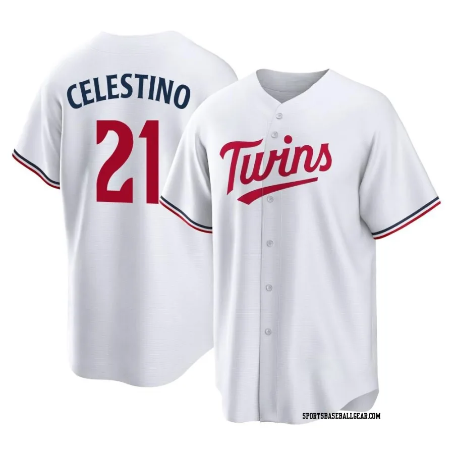 Gilberto Celestino Youth Minnesota Twins White Replica Home Jersey