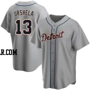 Gio Urshela Men's Detroit Tigers Gray Replica Road Jersey