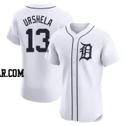 Gio Urshela Men's Detroit Tigers White Elite Home Patch Jersey