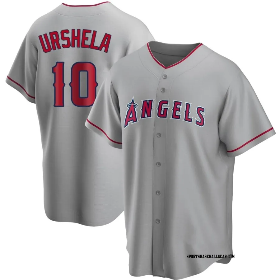 Gio Urshela Men's Los Angeles Angels Replica Silver Road Jersey