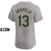 Gio Urshela Men's Oakland Athletics Gray Elite Road Jersey