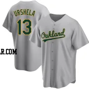 Gio Urshela Men's Oakland Athletics Gray Replica Road Jersey