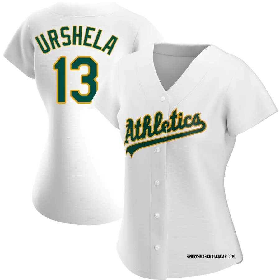 Gio Urshela Women's Oakland Athletics White Replica Home Jersey