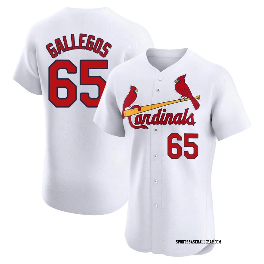 Giovanny Gallegos Men's St. Louis Cardinals White Elite Home Jersey