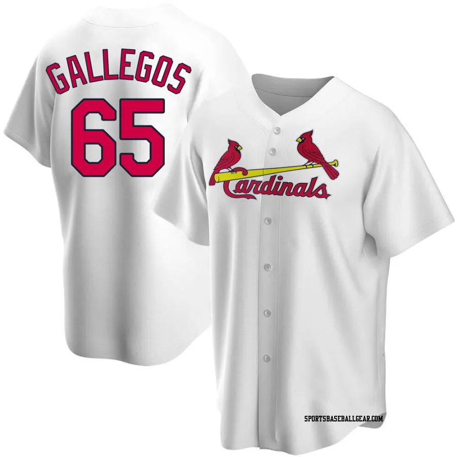 Giovanny Gallegos Men's St. Louis Cardinals White Replica Home Jersey