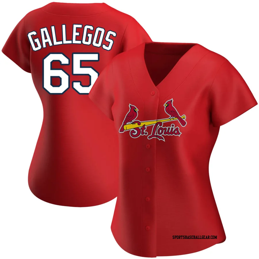 Giovanny Gallegos Women's St. Louis Cardinals Red Replica Alternate Jersey