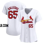 Giovanny Gallegos Women's St. Louis Cardinals White Limited Home Jersey