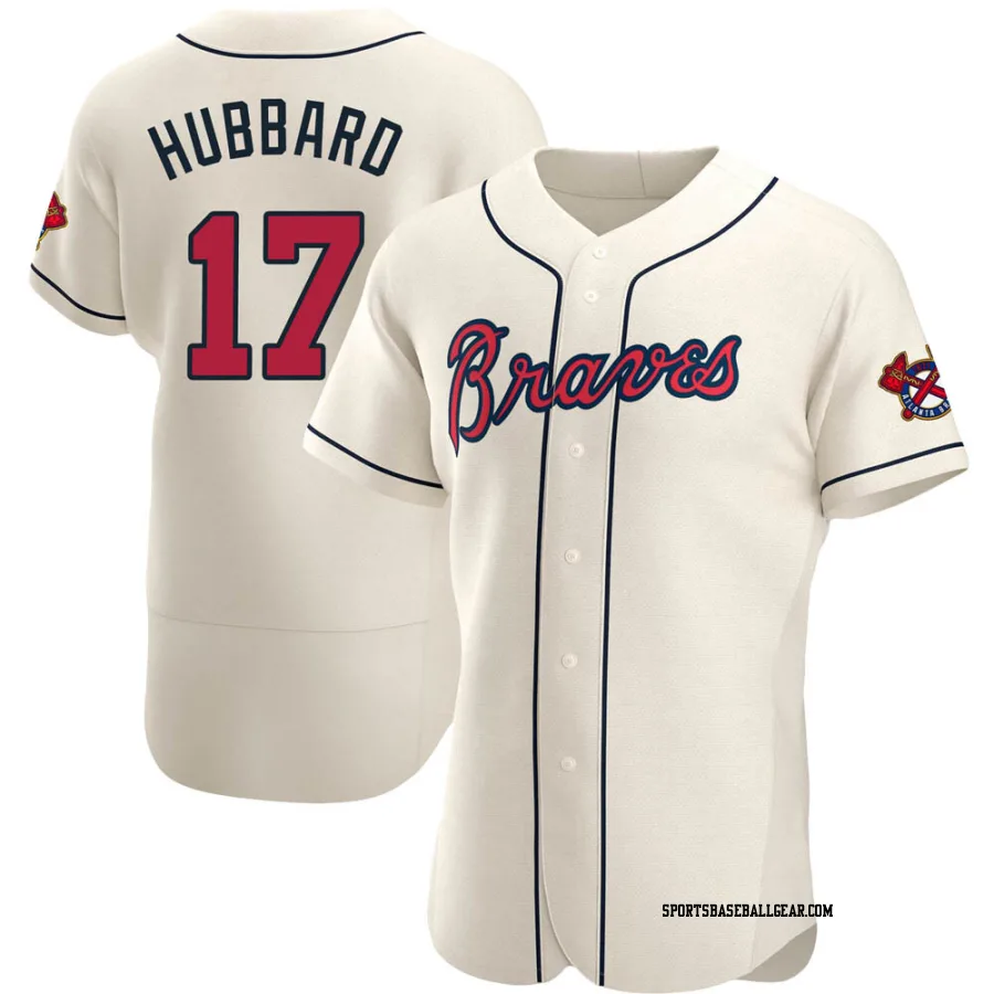 Glenn Hubbard Men's Atlanta Braves Cream Authentic Alternate Jersey