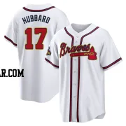 Glenn Hubbard Men's Atlanta Braves Gold Replica White 2022 Program Jersey