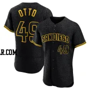 Glenn Otto Men's San Diego Padres Black Authentic Snake Skin City Jersey