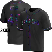 Glenn Otto Youth San Diego Padres Black Holographic Replica Alternate Jersey