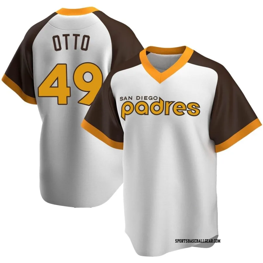 Glenn Otto Youth San Diego Padres White Replica Home Cooperstown Collection Jersey