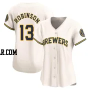 Glenn Robinson Women's Milwaukee Brewers Cream Limited Home Jersey