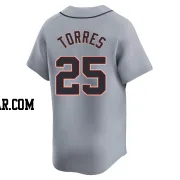 Gleyber Torres Men's Detroit Tigers Gray Limited Road Jersey