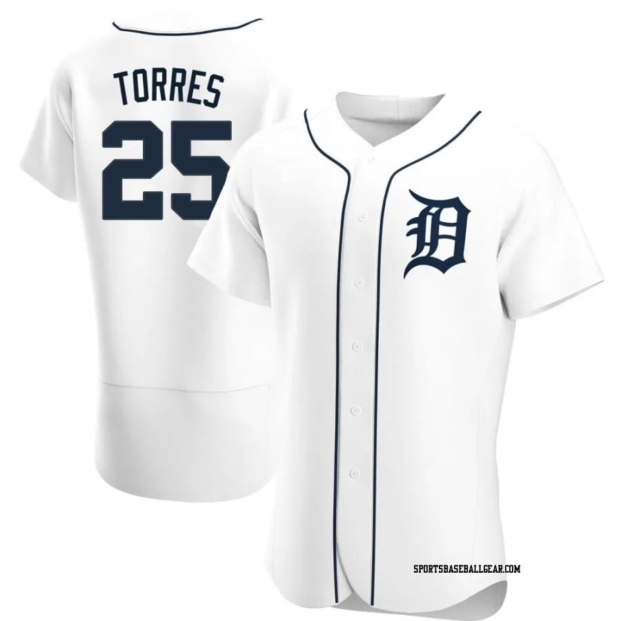 Gleyber Torres Men's Detroit Tigers White Authentic Home Jersey