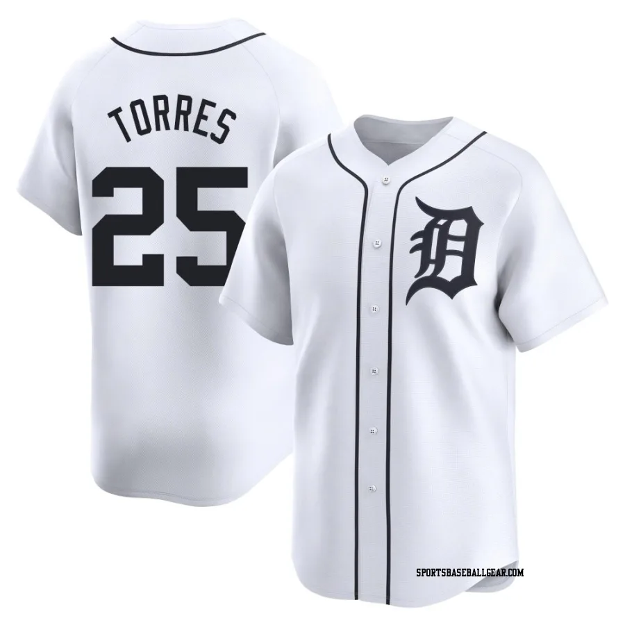 Gleyber Torres Men's Detroit Tigers White Limited Home Jersey