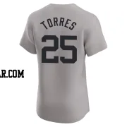 Gleyber Torres Men's New York Yankees Gray Elite Road Jersey