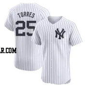 Gleyber Torres Men's New York Yankees White Elite Home Jersey