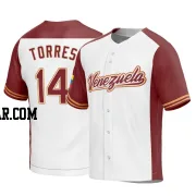 Gleyber Torres Men's Venezuela Baseball White Replica 2023 World Baseball Classic Jersey