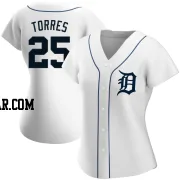 Gleyber Torres Women's Detroit Tigers White Authentic Home Jersey