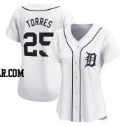 Gleyber Torres Women's Detroit Tigers White Limited Home Jersey