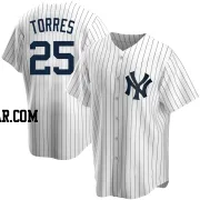 Gleyber Torres Youth New York Yankees White Replica Home Jersey