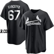 Gordon Graceffo Men's St. Louis Cardinals Black/White Replica Jersey