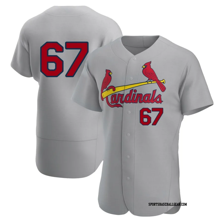 Gordon Graceffo Men's St. Louis Cardinals Gray Authentic Road Jersey