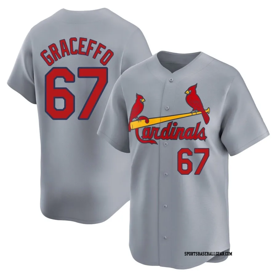 Gordon Graceffo Men's St. Louis Cardinals Gray Limited Away Jersey