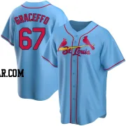 Gordon Graceffo Men's St. Louis Cardinals Light Blue Replica Alternate Jersey