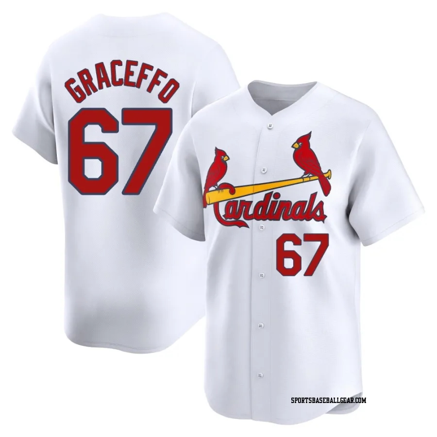 Gordon Graceffo Men's St. Louis Cardinals White Limited Home Jersey