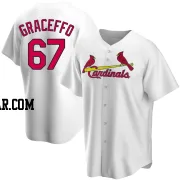 Gordon Graceffo Men's St. Louis Cardinals White Replica Home Jersey