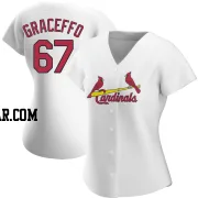 Gordon Graceffo Women's St. Louis Cardinals White Authentic Home Jersey