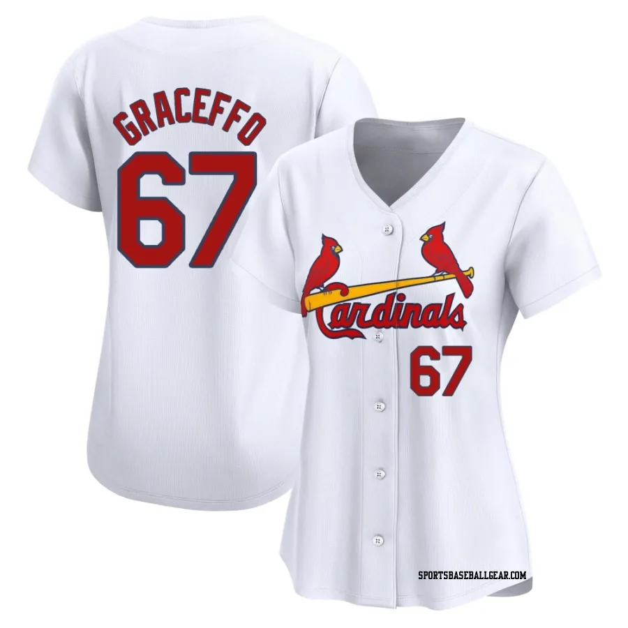 Gordon Graceffo Women's St. Louis Cardinals White Limited Home Jersey