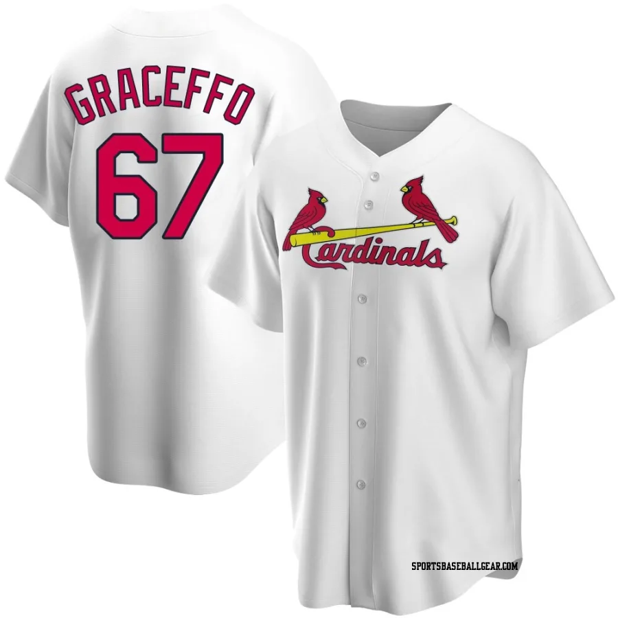 Gordon Graceffo Youth St. Louis Cardinals White Replica Home Jersey