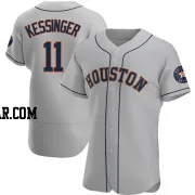 Grae Kessinger Men's Houston Astros Gray Authentic Road Jersey