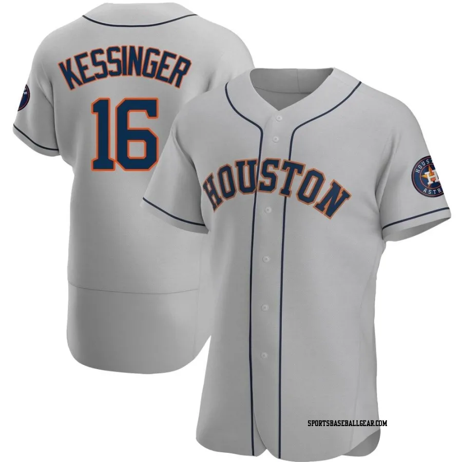 Grae Kessinger Men's Houston Astros Gray Authentic Road Jersey