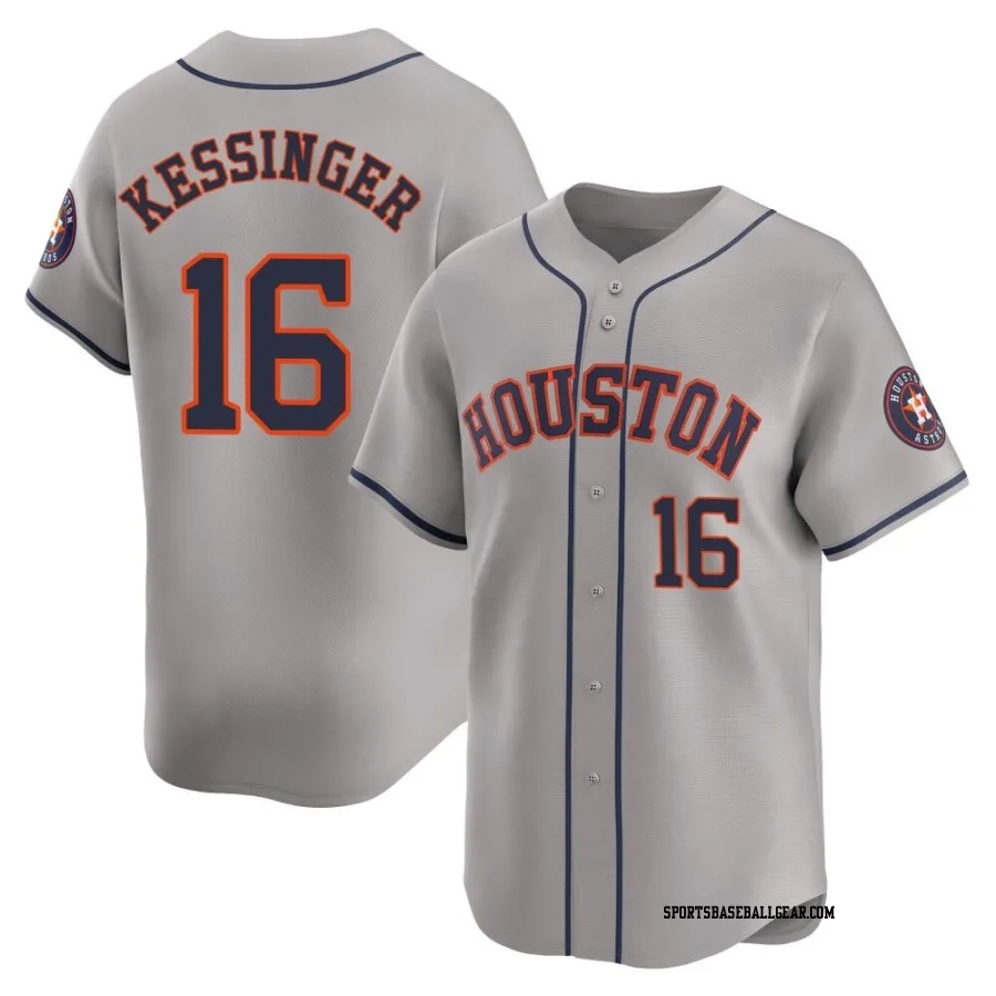 Grae Kessinger Men's Houston Astros Gray Limited Away Jersey